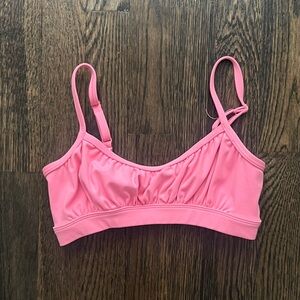 Jo + Jax Girls’ Pink Crop Top Sports Bra Dance Cropped Tank Bralette Youth Large